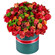 композиция из роз и хризантем в шляпной коробке. ЮАР