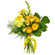 Желтый букет из роз и хризантем. ЮАР